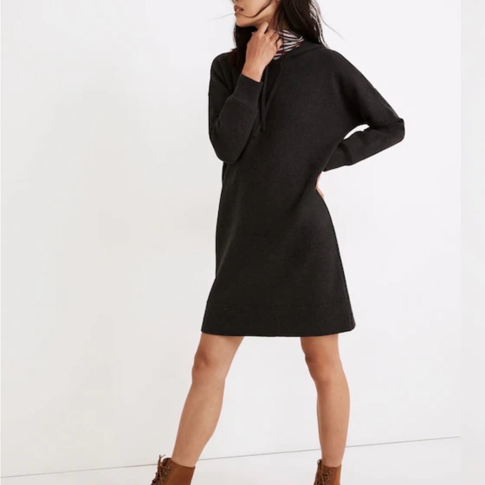 Madewell Womens Hoodie Sweater Dress Size XL Charcoal Gray - Picture 3 of 11